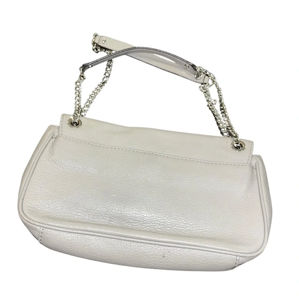 Michael Kors Gray Leather Chain Shoulder Bag Purse
